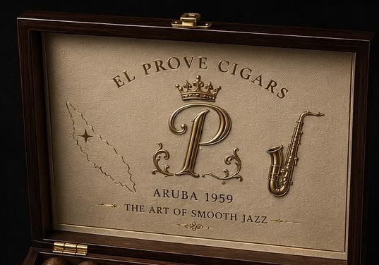 Open El Prove Cigars presentation box with branded cigars